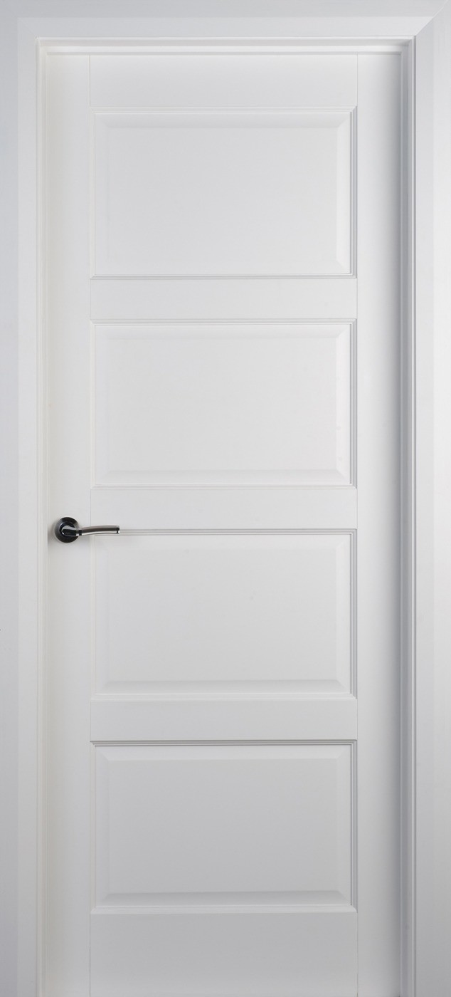 Contemporary Style Side Opening Luxury Custom Interior Doors with Frames Wood in White