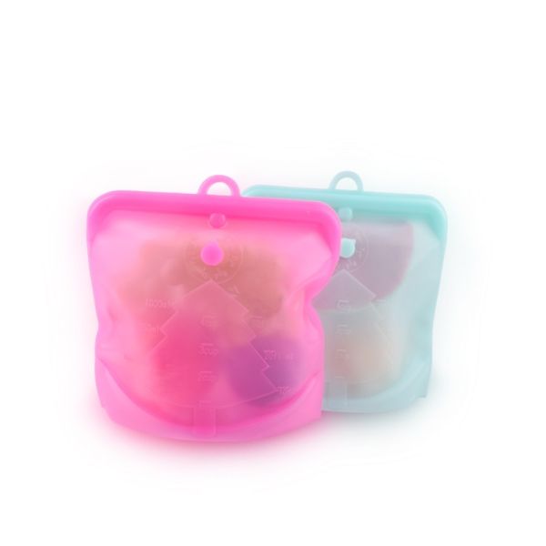 1000ML Reusable Silicone Food Storage Bag – Leakproof, BPA-Free, Eco-Friendly & Heat Resistant Container For Meal Prep, Freezer Storage, Sous Vide Cooking, Microwave Use, Travel, And Plastic-Free