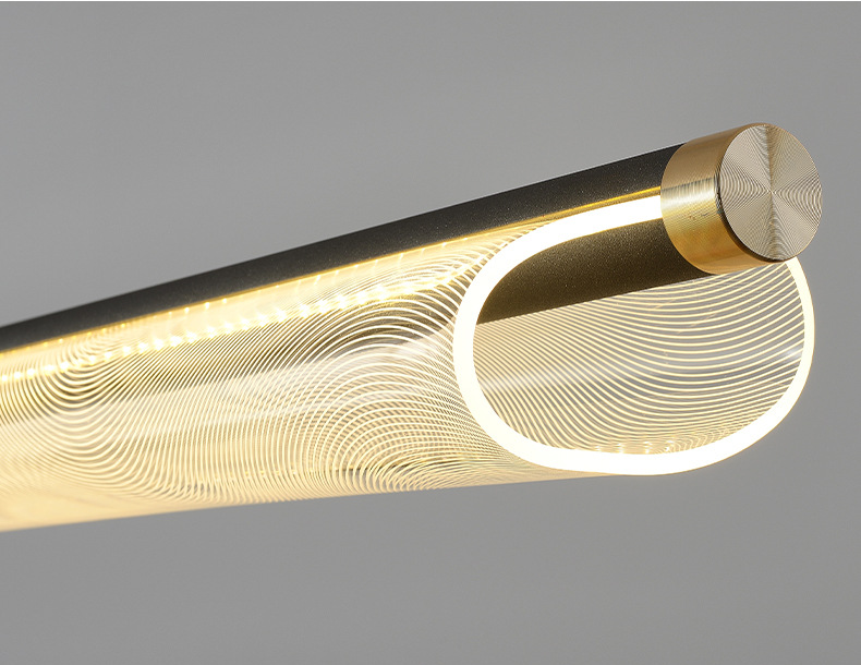Modern Designer Long Slim Waist Acrylic Pendant Light Decor Lighting