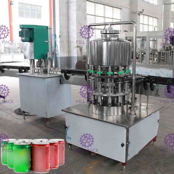 Sparkling Water PET Can Filling Line Industrial Linear Filling Machine