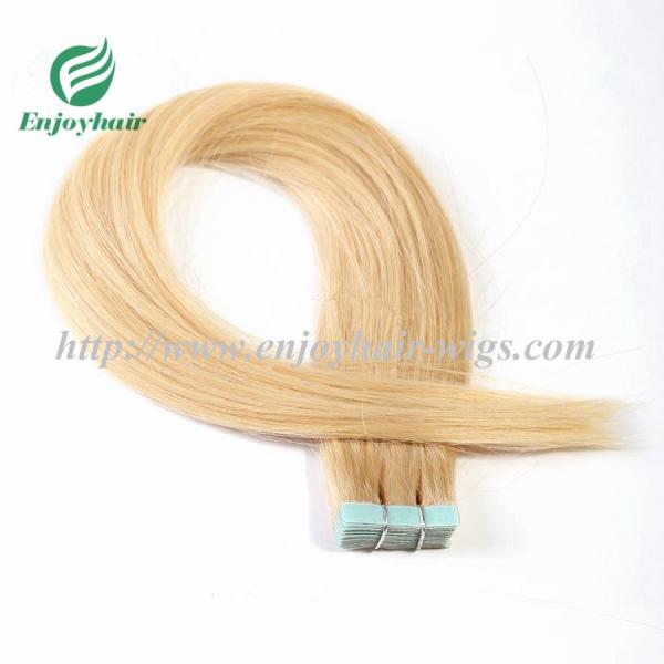 Tape Hair extension 16-28L,100s/pack 613# color Straight malaysian virgin hair