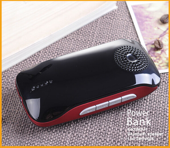 4400mah Fashion design speaker,portable power bank ,for travel