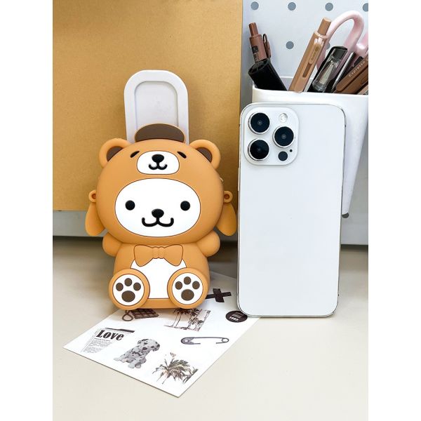 Kawaii Crossbody Bag Cute Shoulder Bag Cartoon Animal Silicone Bag Anime Purse Wallet Girls Kids Birthday Christmas Gift