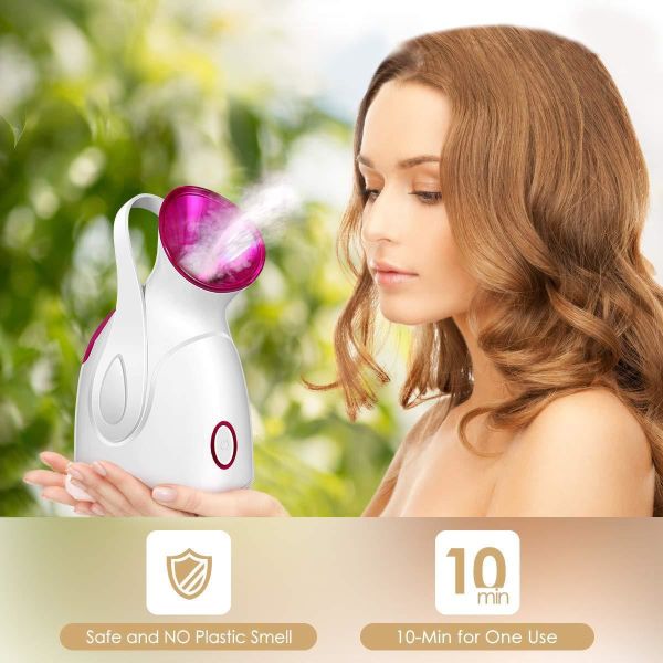 2023 Ionic Face Steamer Hot Cold Humidifier Portable Facial Steamer Moisturizer Salon
