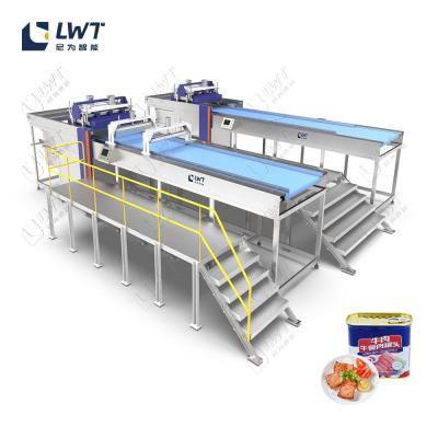 Canned Meat Processing Lines Sardines Corned Beef Pork Canning Production Packaging Equipment