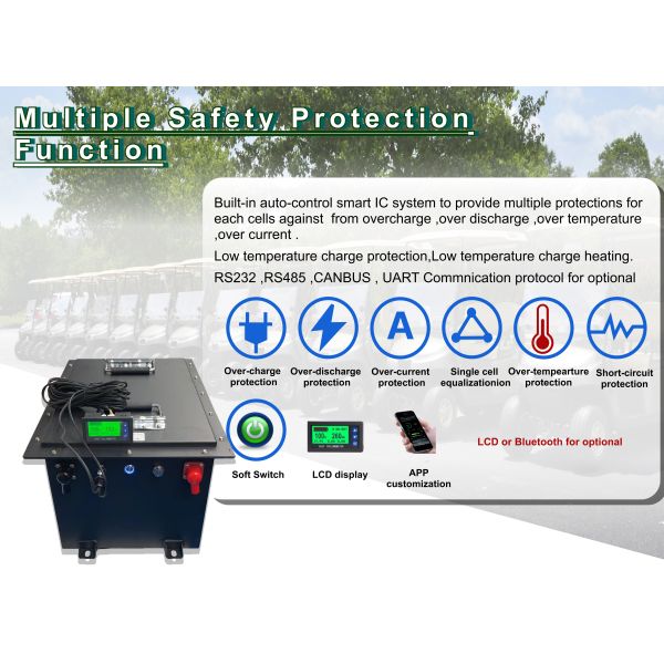 Перезаряжаемые литиево-железные батареи 36 В 100 Ач Торга для гольфа LiFePO4 батарея