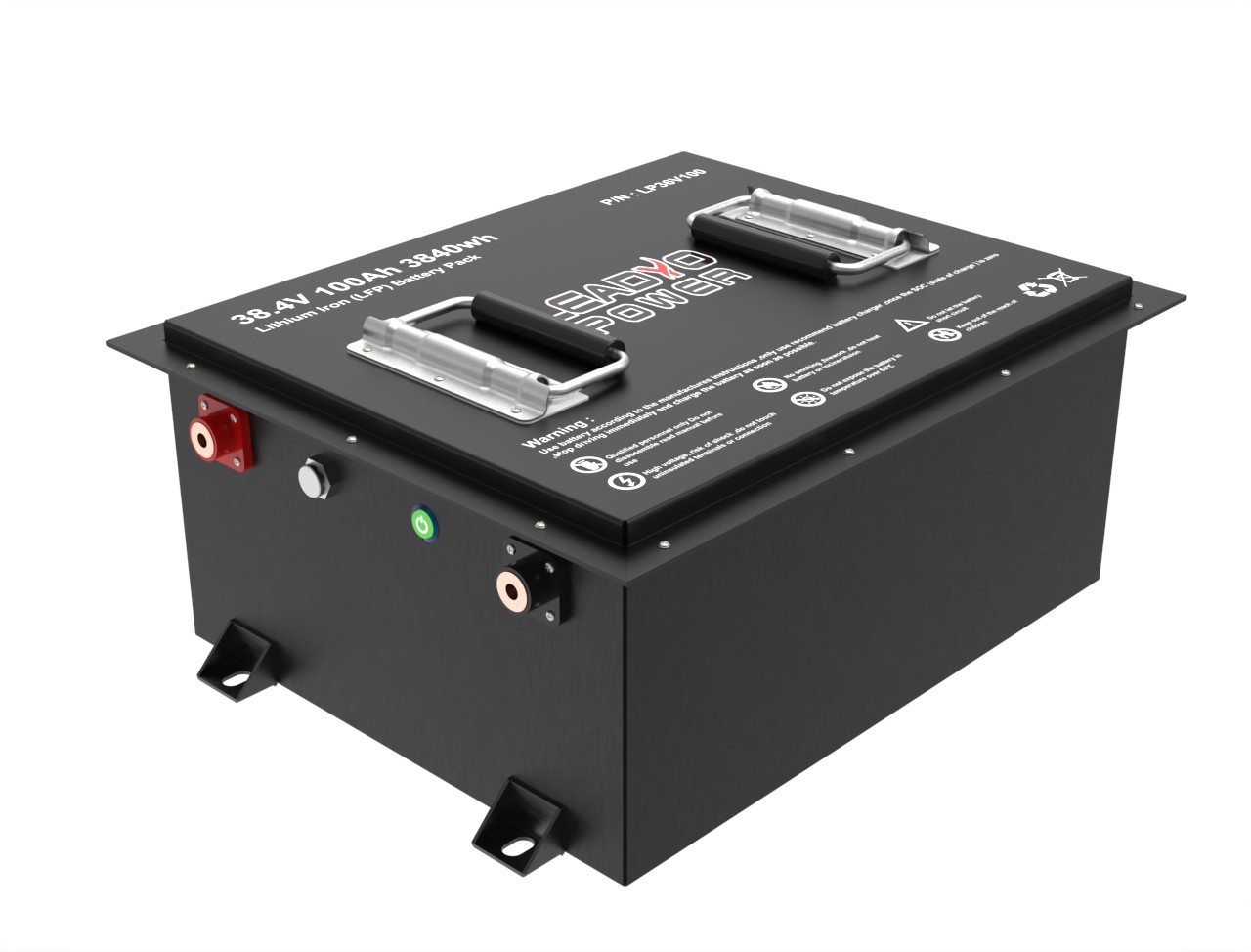 5000 Times 100Ah 36V LiFepo4 Аккумулятор для гольф-коляски Smart с LCD / Bluetooth