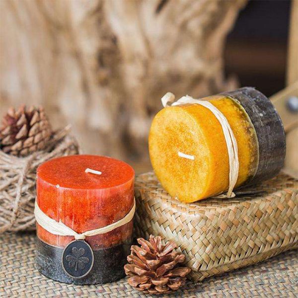 Wedding Handmade Home Scented Candles Soy Wax Luxury Pillar Scented Candles