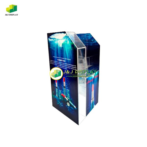 Home Shaped Acrylic Display Rack Customized for Supermarket Exhibition