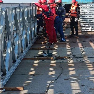 Temporary Steel Suspension Bridge / Portable Steel Bridge 3000mm*1400mm