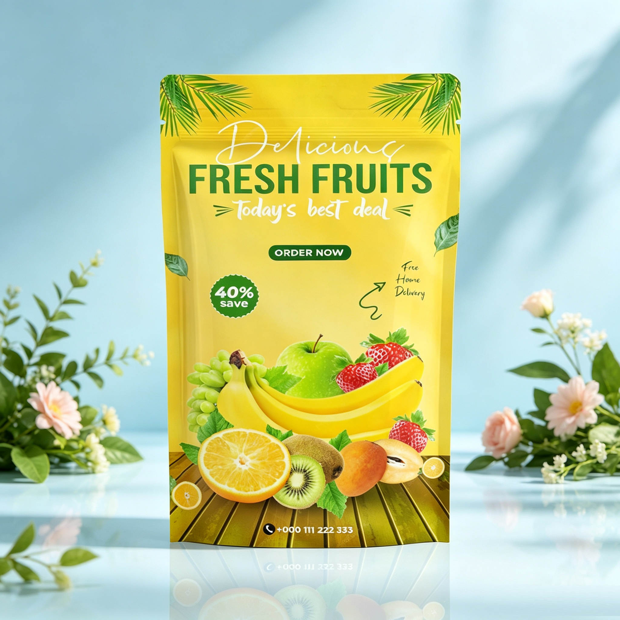 Fully Customizable Pouch Bag Made from Durable PET Material Suitable for Packaging a Wide Range of Products Efficiently