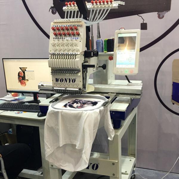 Hot Sale Wonyo Single Head Computerized Jacket Embroidery Machine on Fabrics and Finished Caps