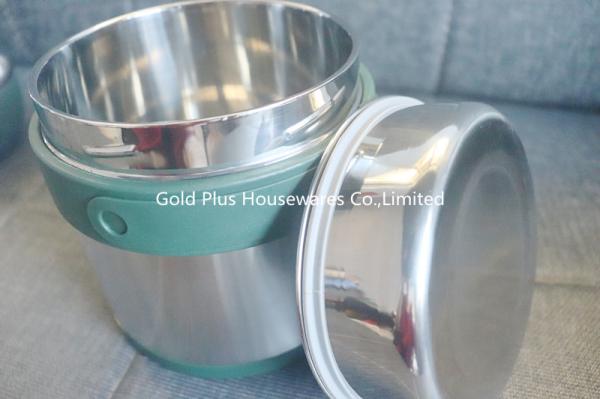 1500ml Tableware Leak Proof Stainless Steel Lunch Box Green Vacuum Insulated Soup Jar