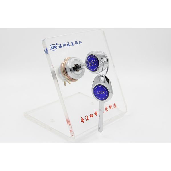 Electronic Switch Safe Cam Lock Brass Cyliner 90° Rotation 25.7mm Thread Diameter