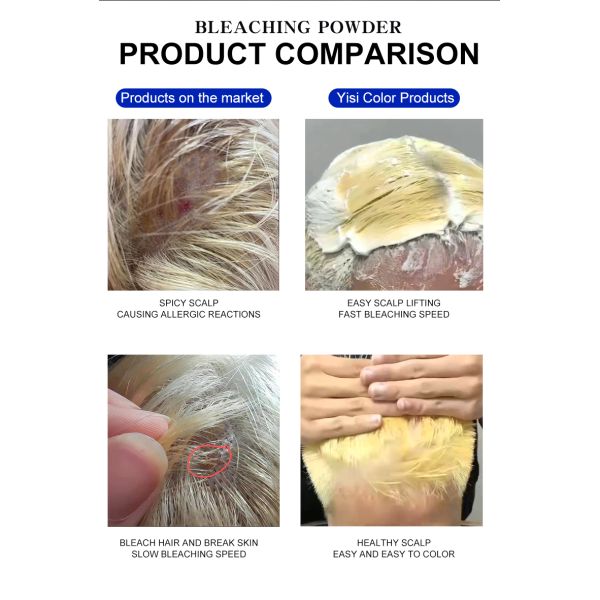 Gentle Hair Bleach-Optimal Developer Blend, Chemically Treated Hair Friendly, Long-Lasting Lightening