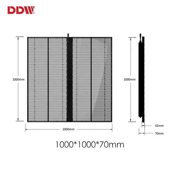Super Bright Clear Curtain Video Wall Panel P2.6 P2.8 P3.91 Transparent Led Screen for Exhibition Showroom Advertising Display