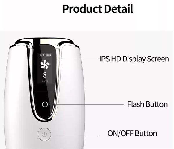 Limpeza portátil da máquina do ipl da remoção do cabelo do laser do IPl da forma do uso da casa facial com terapia clara conduzida