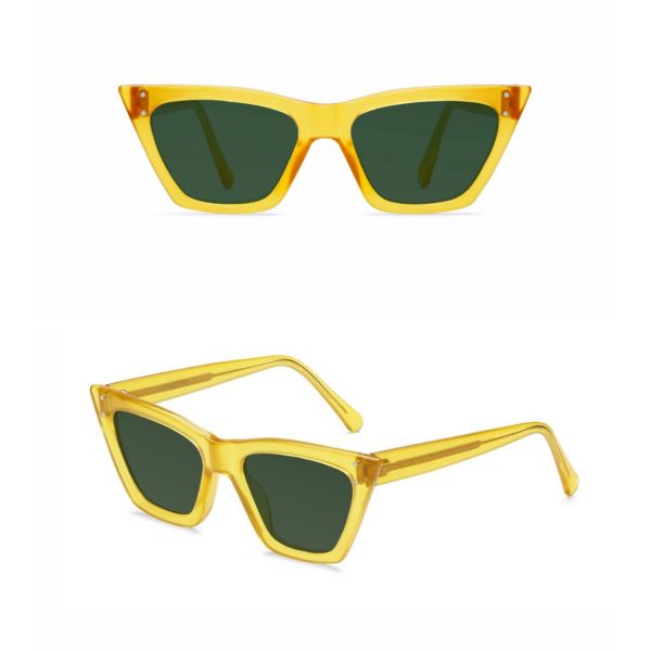 Polarized Sunglasses Retro Acetate Sun Glasses High Clarity UV400 Protection Lens for Men Women Fahion accessories