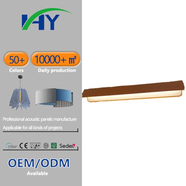 Rectangular Strip PET Acoustic Lighting for Oiifce Decoration