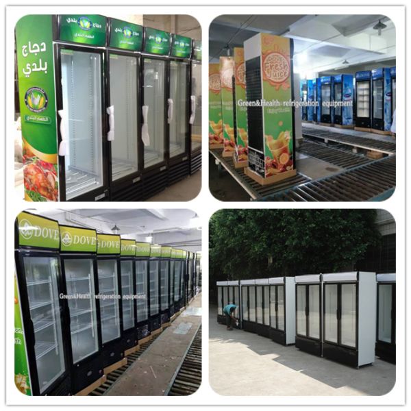 Охладитель дисплея напитка холодильника напитка одиночной двери коммерчески со светом СИД