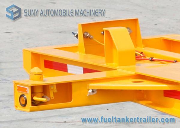20ft 25 Ton Flatbed Semi Trailer Skeleton Semi Trailer With Mechanical Suspension