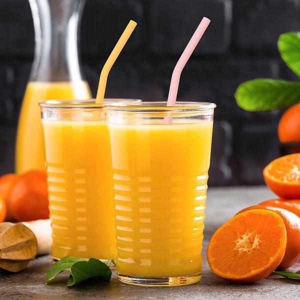 Paja extralarga no tóxica flexible del silicón, paja de goma reutilizable multiusos