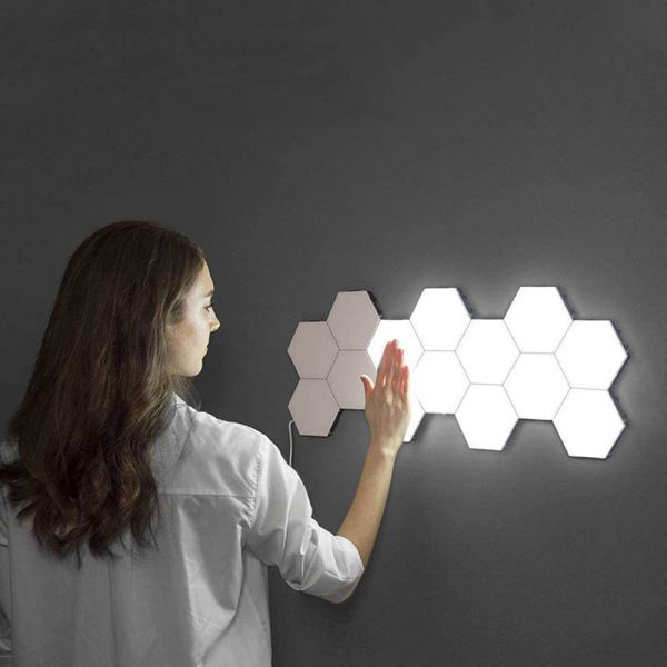 Coquimbo LED Night Light With Touch Sensor Switch Quantum Lamp Hexagonal Lamps(WH-RC-25)