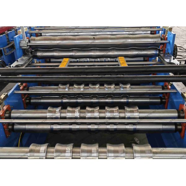 Hydraulic Cutting Siemens Double Layer Forming Machine H400 15t Metal Roofing Roll