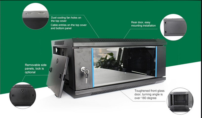 600*540*350 6U Standard 19 Inch Data Center Server Rack/Wall-Mounted Network Cabinet