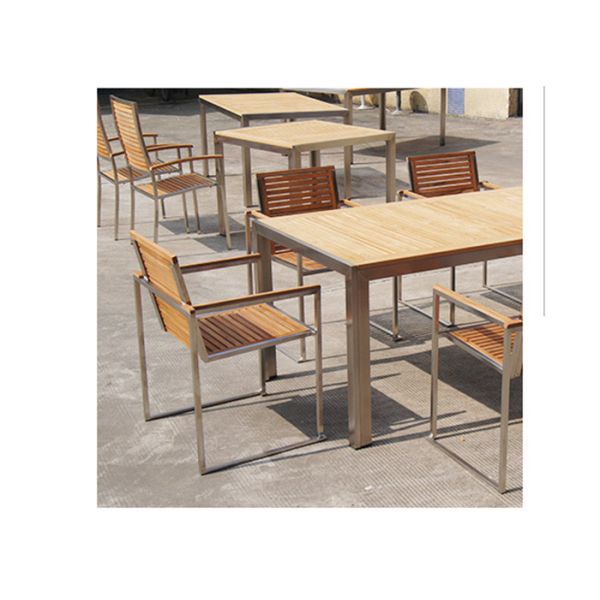 Верхний сегмент мебели нержавеющей стали твердый деревянный на открытом воздухе с предложением ОЭМ/ОДМ особенным