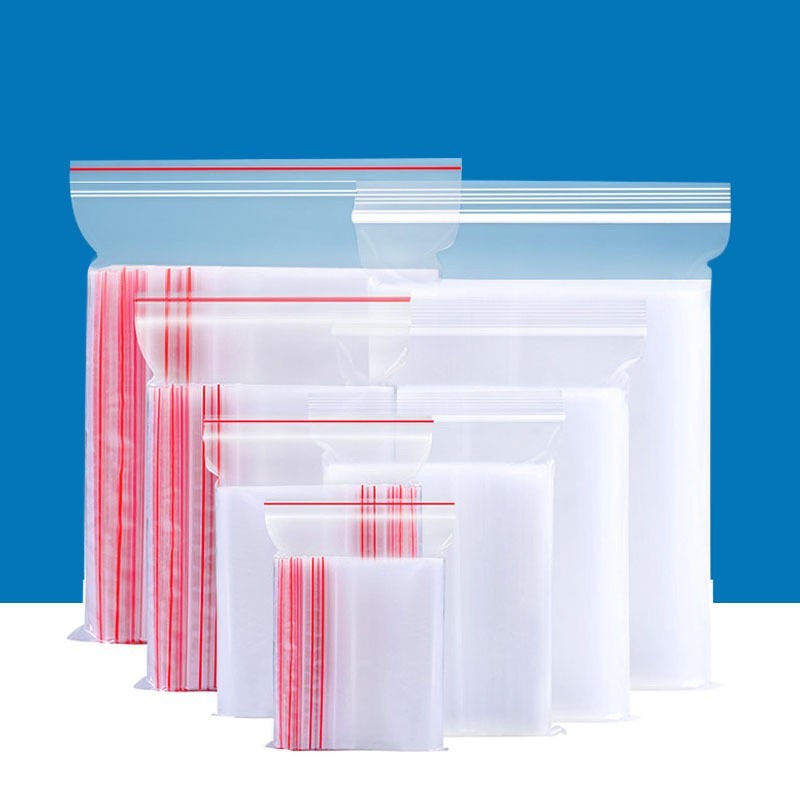 Premium Reusable Clear PE Self-sealing bag - Multi-Size Heavy Duty Seal Storage Bags