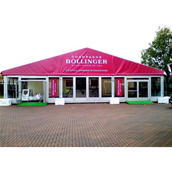 20m * 20m Large Temporary Outdoor Glass Wall Tents Exhibition Marquee