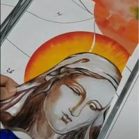 Edificio decorativo Art Tempered Glass Glass Home Lead Vitral para las puertas y ventanas