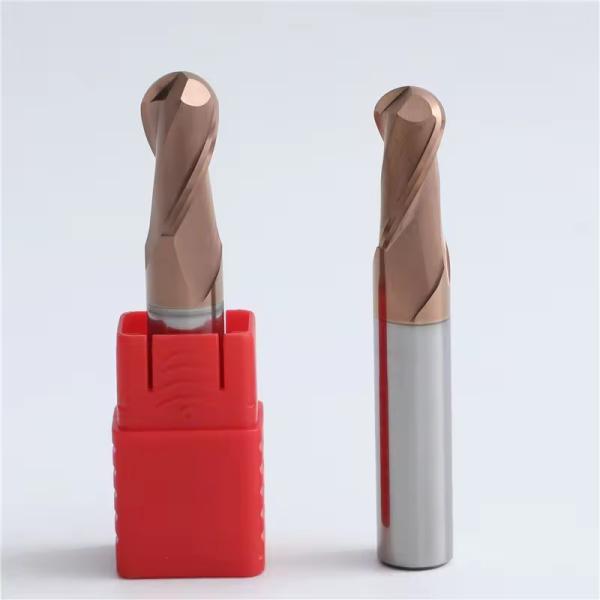 HRC 45/50/55/60 Solid Tungsten Carbide CNC End Mil Ball End Milling Cutter 2 Flutes for Steel