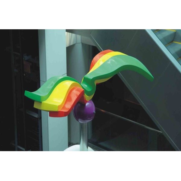 Покрашенная украшением нержавеющая сталь искусства абстрактной скульптуры сада общественная