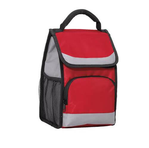 Aluminium Foil Insulated Lunch Cooler Bag 1 Mesh Bottle Pocket With Hand Belt
