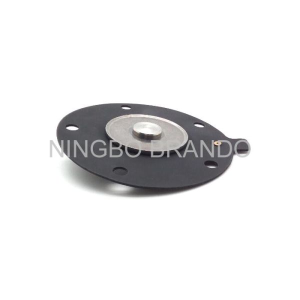 Black Pneumatic Pulse Solenoid Valve Diaphragm With 8 Mounting Hole Number