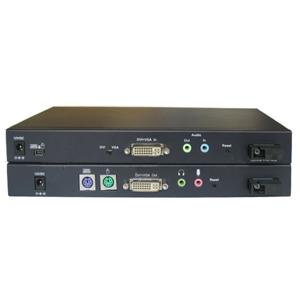 KVM& DVI+VGA Extender over fiber( stop production)