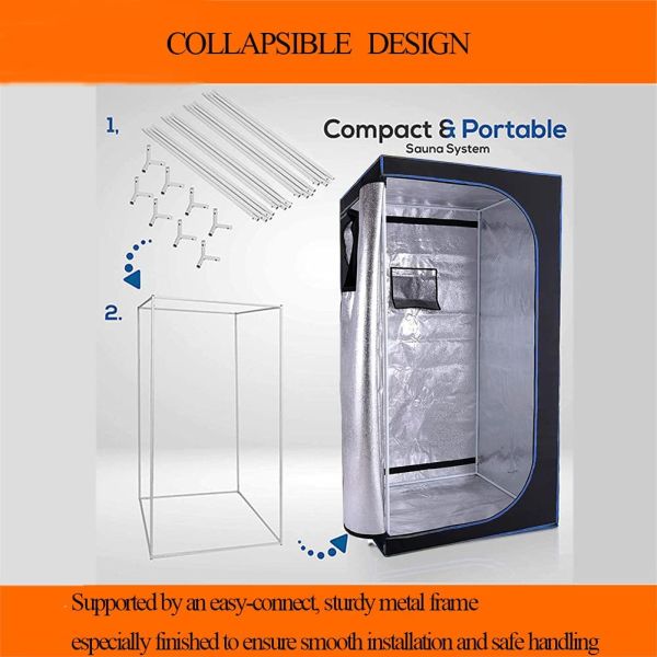 Full Size Personal Whole Body Home Portable Steam Sauna Foldable