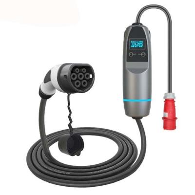7kw Type 2 Charger White Color 6A-16A Output Current For New Energy Vehicles