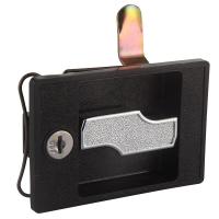 La boîte à outils principale de poignée verrouille l'alliage de zinc peint par noir pour la porte de Cabinet