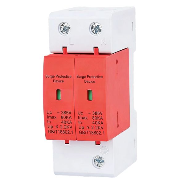 GLOMRO 1P/2P/3P/4P 20KA 40KA 60KA 80KA 100KA Class II SPD Surge Protective Device Surge Protective Device