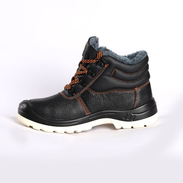 Oil Resistant Black Embossed Cow Leather Shoes Durable Stylish Goods