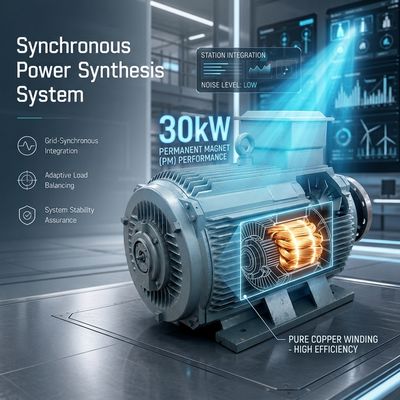 30kW Pure Copper Winding Permanent Magnet Generator Low Noise Hydro Station