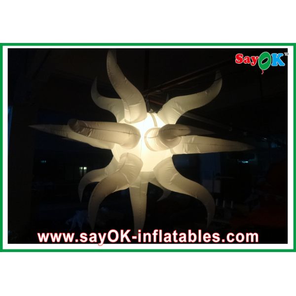 Dia 1m - 3m Nylon Oxford Inflatable Lighting Decoration Pink For Party