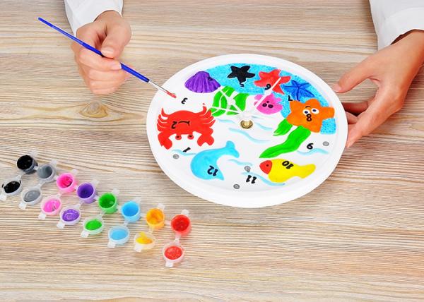 Funny Arts And Crafts Kits For Kids Craft Clock Mechanism with DIY Painting