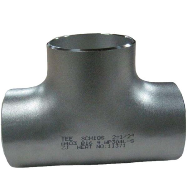 Butt Weld Pipe Fittings Stainless Steel Tee Joint SS Tee / Stainless Steel S32760 Tee Welded Pipe Fittings Elbow