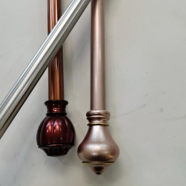 Cortina de ferro forjado 12mm preta ajustável Polo de 0.3mm