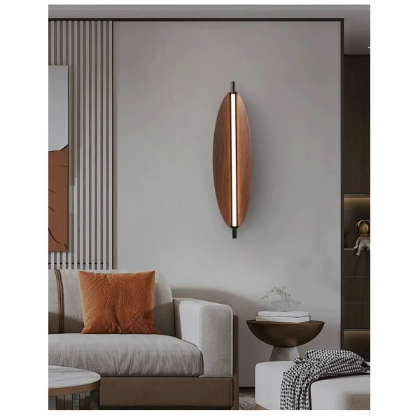 Bedside Stairway Corridor LED Light Long Strip Japanese Wood Grain wall lamp (WH-VR-137)