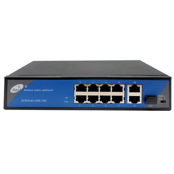 100km переключатель IEEE POE 48 вольт 802,3 Af/на с порте SFP